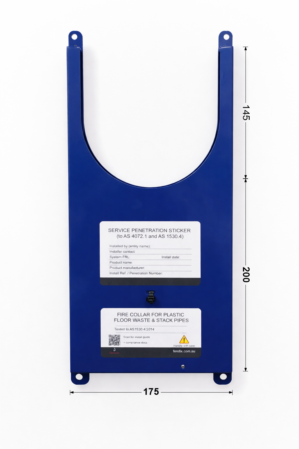 Fendix collar dimensions and measurements
