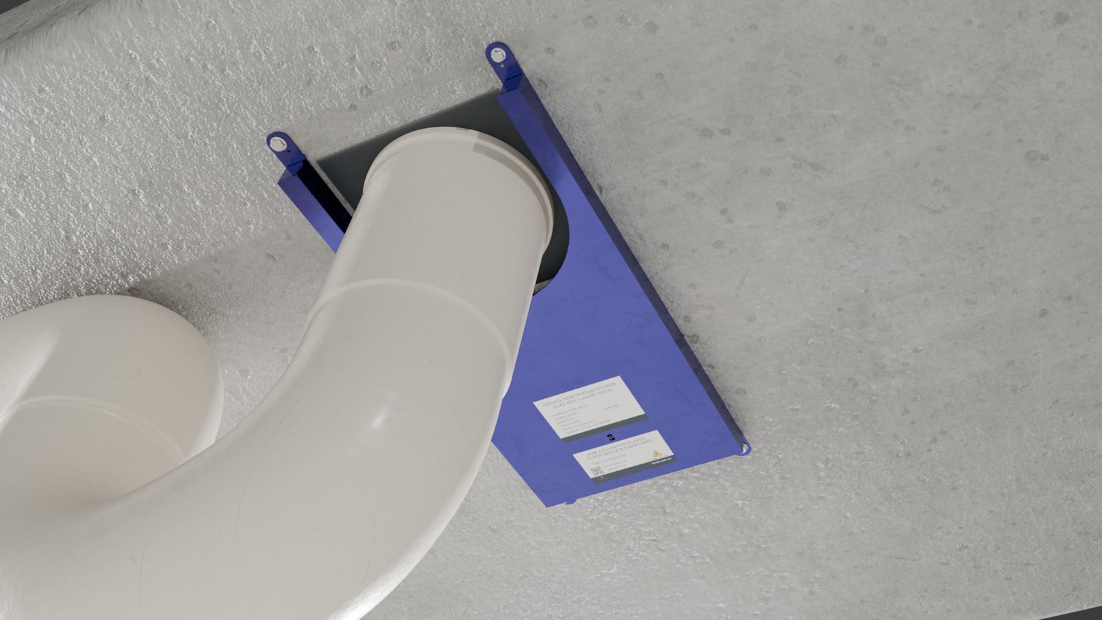 Fendix Slimline Fire Collar side view